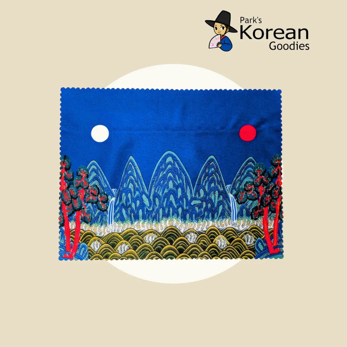 Ilwol Obongdo Design Eyeglass Cleaning Cloth