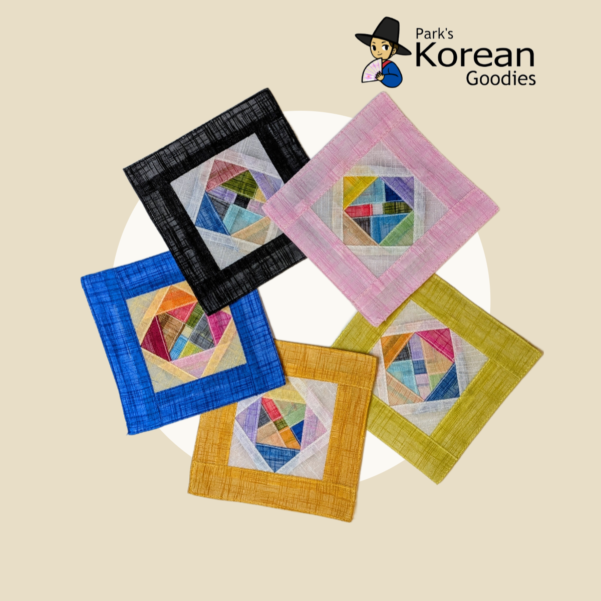 Jogakbo Mosaic Coaster Set