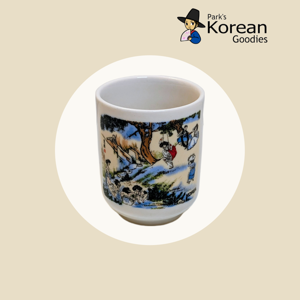 Soju Glass Set featuring Shin Yun-bok’s iconic paintings