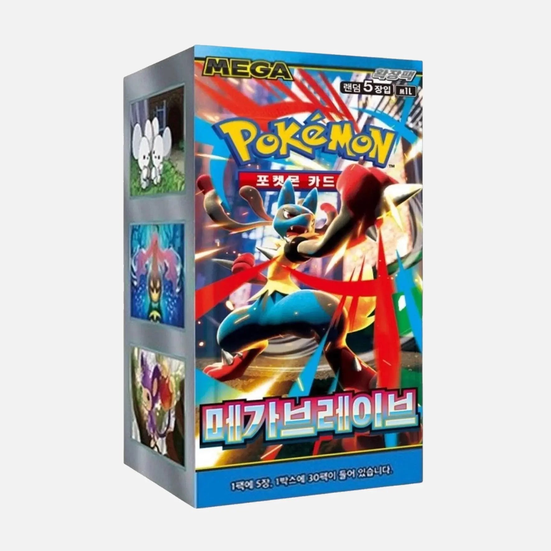 Pokemon TCG Mega Brave m1L Korean Booster Box (30 Booster Packs) Park's Korean Goodies